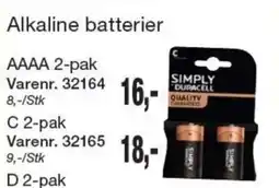 Harald Nyborg Simply Duracell Alkaline batterier tilbud