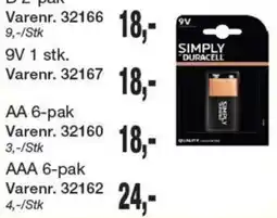 Harald Nyborg Simply Duracell 9V tilbud