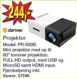 Harald Nyborg denver projektor tilbud