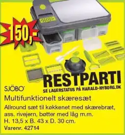 Harald Nyborg Sjöbo Multifunktionelt skæresæt tilbud