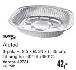 Harald Nyborg Baker grill Alufad tilbud