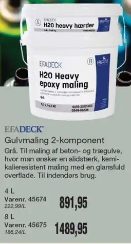 Harald Nyborg Efadeck h20 heavy epoxy maling tilbud