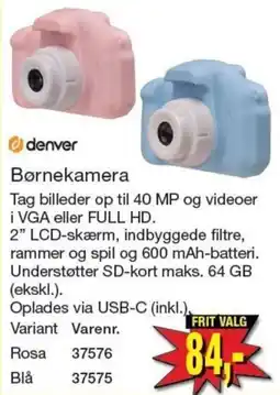 Harald Nyborg Denver børnekamera tilbud