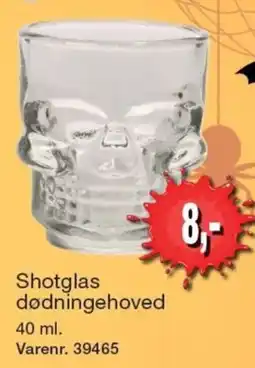 Harald Nyborg Shotglas dødningehoved tilbud