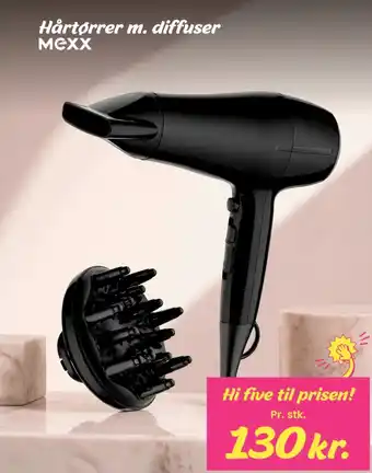 Mexx Hårtørrer m. diffuser