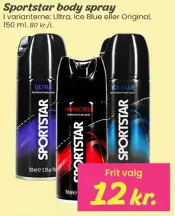 Hi five Sportstar body spray tilbud