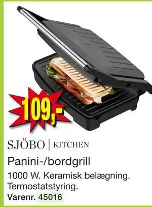 Harald Nyborg Panini-/bordgrill tilbud