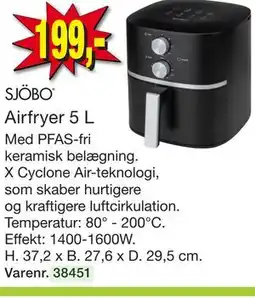 Harald Nyborg Airfryer 5 L tilbud