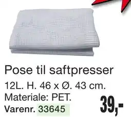 Harald Nyborg Pose til saftpresser tilbud