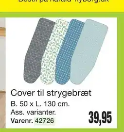 Harald Nyborg Cover til strygebræt tilbud
