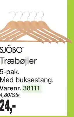 Harald Nyborg SJÖBO Træbøjler tilbud