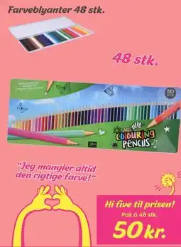 Hi five Farveblyanter 48 stk tilbud