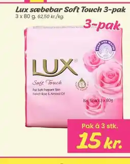 Hi five Lux sæbebar Soft Touch 3-pak tilbud
