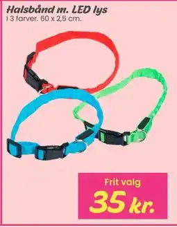 Hi five Halsbånd m. LED lys tilbud