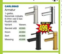 Harald Nyborg CARLSBAD Armatur tilbud