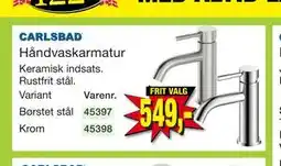 Harald Nyborg CARLSBAD Håndvaskarmatur tilbud