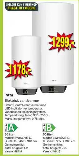 Harald Nyborg Elektrisk vandvarmer tilbud