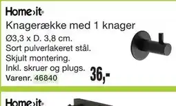 Harald Nyborg Homeit Knagerække med 1 knager tilbud