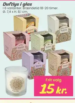Hi five Duftlys i glas tilbud