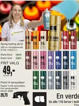 Harald Nyborg Spraymaling akryl tilbud