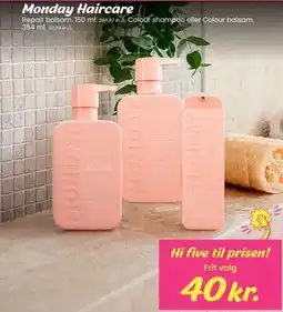 Hi five Monday Haircare tilbud