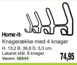 Harald Nyborg Homeit Knagerække med 4 knager tilbud