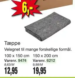 Harald Nyborg Tæppe tilbud