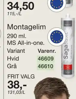 Harald Nyborg Montagelim tilbud