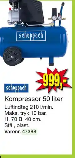 Harald Nyborg Kompressor 50 liter tilbud