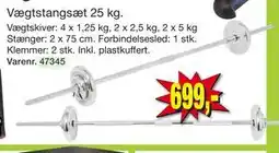 Harald Nyborg Vægtstangsæt 25 kg tilbud