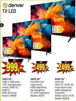Harald Nyborg Denver TV LED tilbud