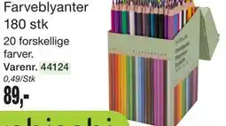 Harald Nyborg Farveblyanter 180 stk tilbud