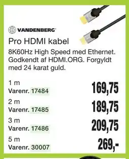 Harald Nyborg Pro HDMI kabel tilbud
