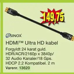 Harald Nyborg HDMI Ultra HD kabel tilbud