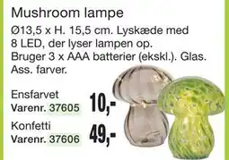 Harald Nyborg Mushroom lampe tilbud
