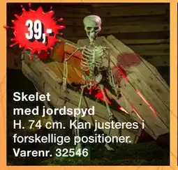 Harald Nyborg Skelet med jordspyd tilbud