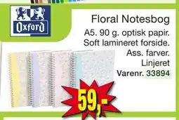 Harald Nyborg Floral Notesbog tilbud