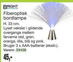 Harald Nyborg Fiberoptisk bordlampe tilbud