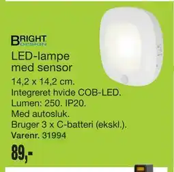 Harald Nyborg LED-lampe med sensor tilbud