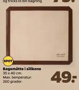 Netto Bagemåtte i silikone tilbud