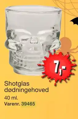 Harald Nyborg Shotglas dødningehoved tilbud