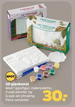 Netto 3D gipskunst tilbud