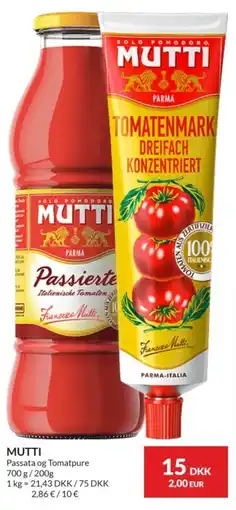 Nielsen's Discount Mutti Passierte Tomaten tilbud