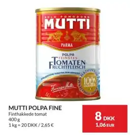 Nielsen's Discount Mutti polpa fine tilbud