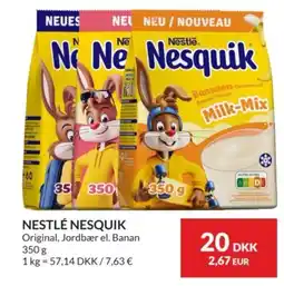 Nielsen's Discount Nestlé Nesquik Original, Jordbær el. Banan tilbud