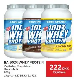 Nielsen's Discount Body Attack 100% Whey Protein tilbud