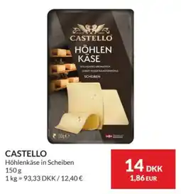 Nielsen's Discount Castello Höhlenkäse in Scheiben tilbud