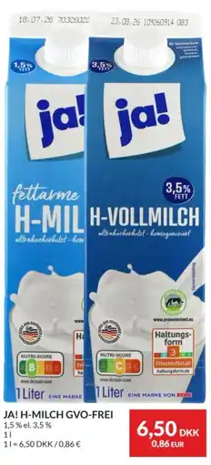 Nielsen's Discount ja! h-milch gvo-frei tilbud