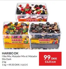 Nielsen's Discount Haribo I like Mix, Matador Mix el. Matador Mix Dark tilbud