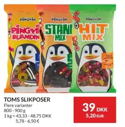 Nielsen's Discount Pingvin Slikposer tilbud